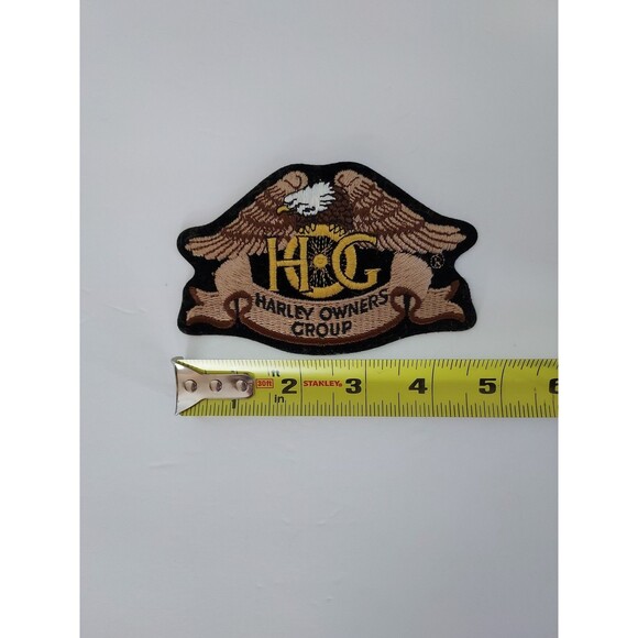 HOG Harley Owners Group Patch Eagle Embroidered Harley Davidson Motorcycle 5" - Picture 3 of 3